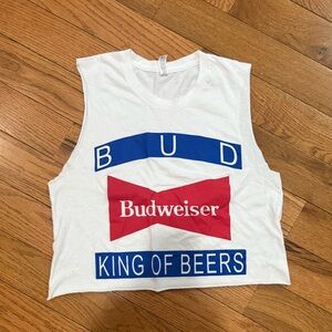Budweiser Cropped Tank Top - medium